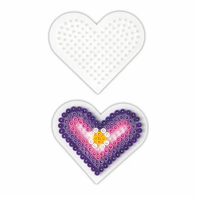 Flitsaanbieding Hama Midi Strijkkralenbordje - Hart Klein