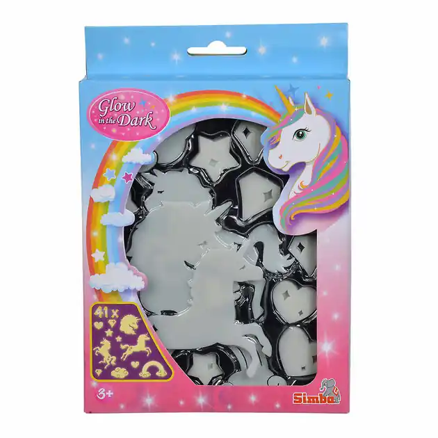 Bestseller Glow in the Dark Eenhoorn Set, 41dlg.
