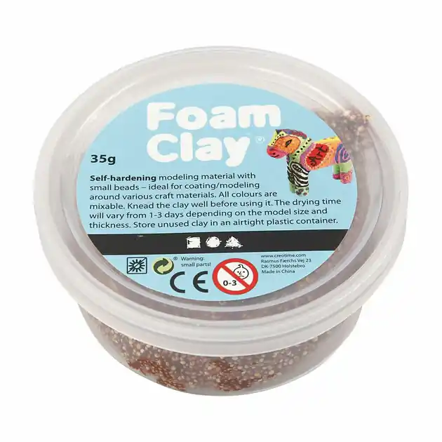Foam Clay - Bruin, 35gr. Direct Verzonden