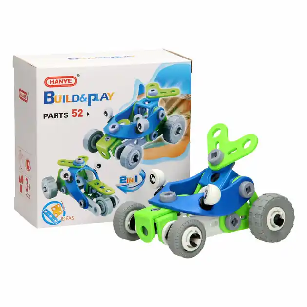 Bouw- en Speelset Racewagens 2in1, 52dlg. Bestel Nu