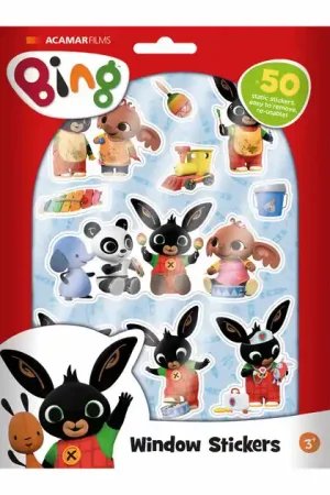Bing Raamstickers, 50st. Exclusieve Aanbieding