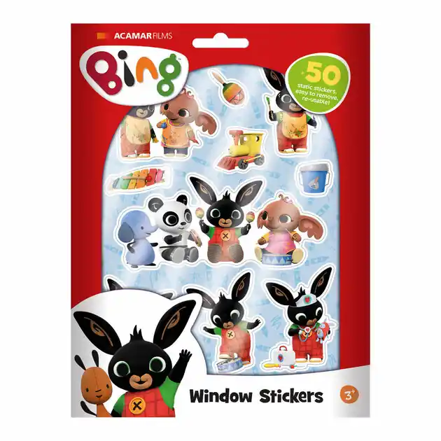 Bing Raamstickers, 50st. Exclusieve Aanbieding
