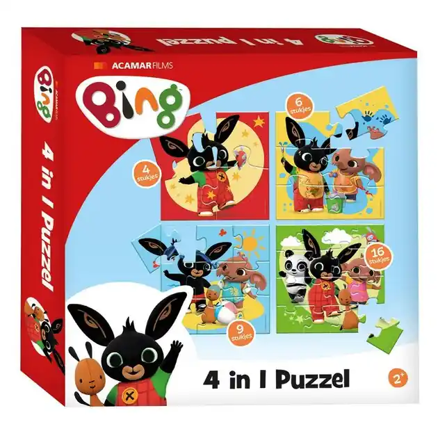 Meest Verkocht Bing Puzzel, 4in1