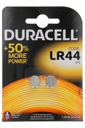 Goedkoop Duracell Alkaline Batterij LR44 1.5V, 2st.