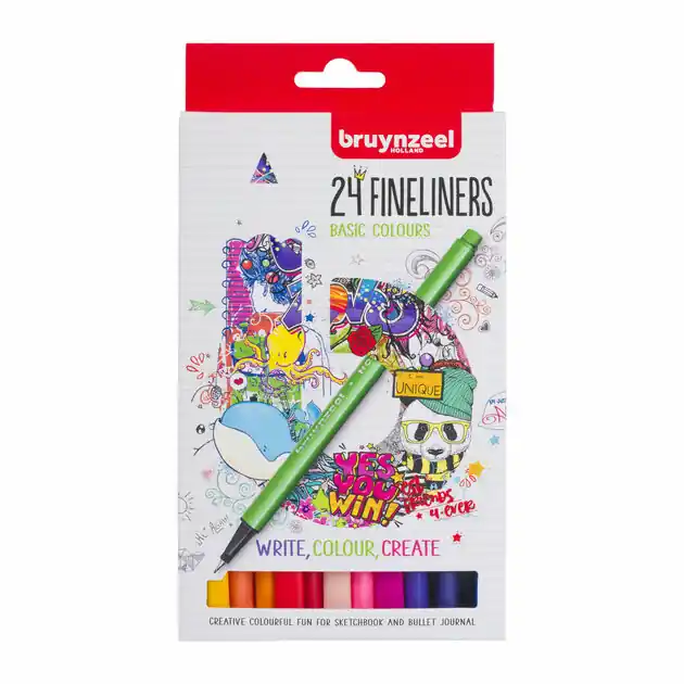Bruynzeel Fineliners, 24st. Shop Nu