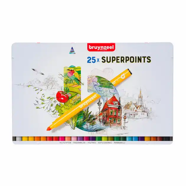 Merkproduct Bruynzeel Viltstiften Superpunt, 25st.