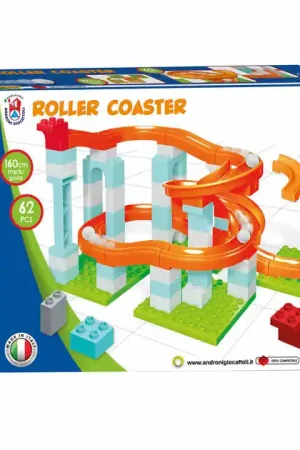Knikkerbaan Roller Coaster Set, 62dlg. Meest Verkocht