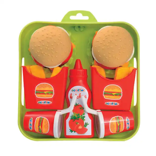 Weekendaanbieding Ecoiffier 100% Chef Hamburgerset op Dienblad