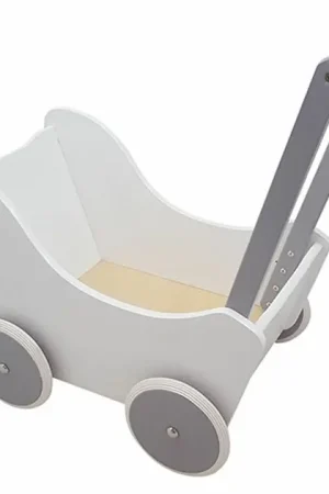 Poppenwagen Wit/Zilver Betrouwbaar