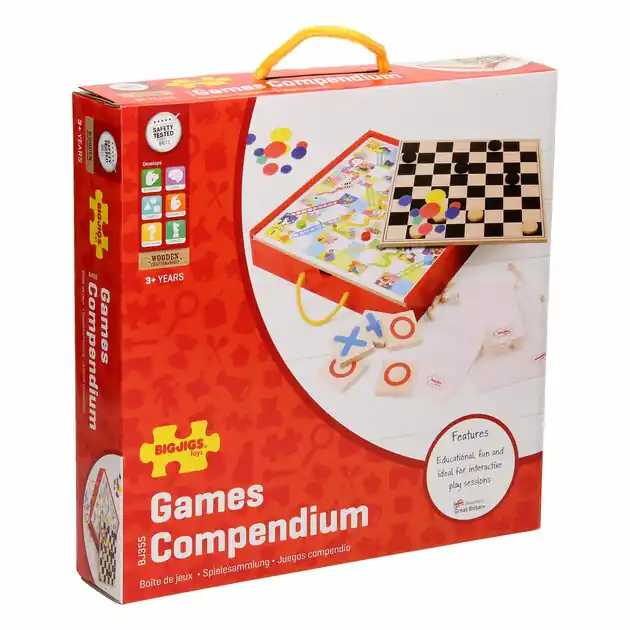 Exclusieve Aanbieding Bigjigs Houten Bordspellen, 4in1