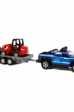 Kids Globe Terreinwagen met Aanhanger en Shovel, 30cm Lage Kosten