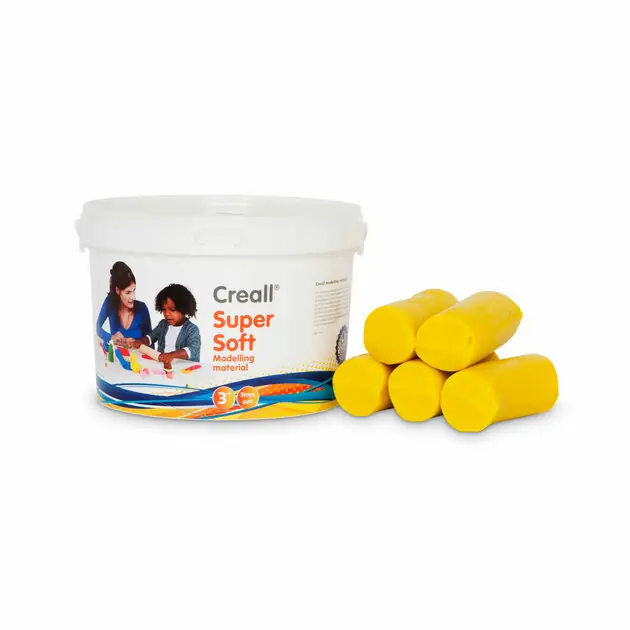 Creall Supersoft klei Geel, 1750gr. Direct Verzonden