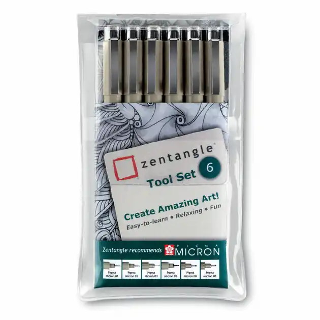 Laatste Versie Sakura Zentangle Pigma Micron Fineliners, 6st.