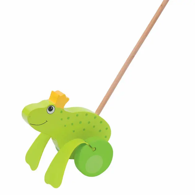Uitverkoop Goki Duwfiguur Kikker Koning