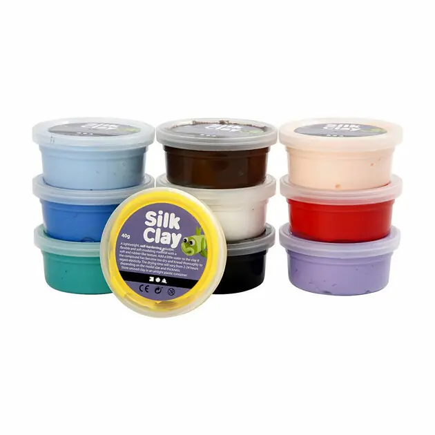 Silk Clay - Basiskleuren, 10x40gr. Shop Nu