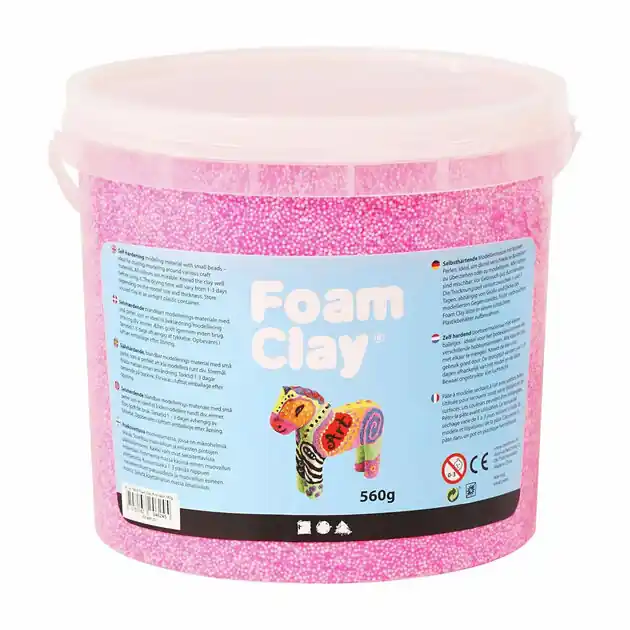 Foam Clay - Neon Roze, 560gr. Gereduceerde Prijs