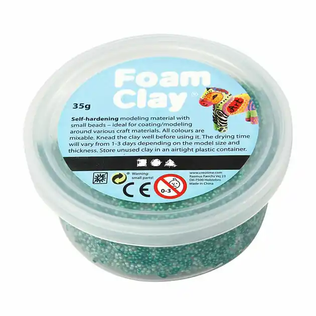 Foam Clay - Donkergroen, 35gr. Merkproduct