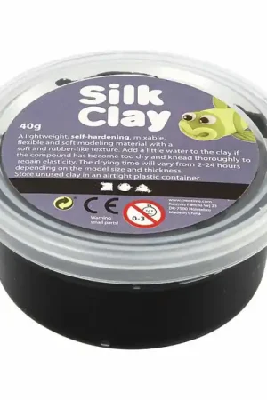 Silk Clay - Zwart, 40gr. Weekendaanbieding