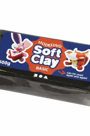 Zachte Klei - Zwart, 500gr. Superprijs