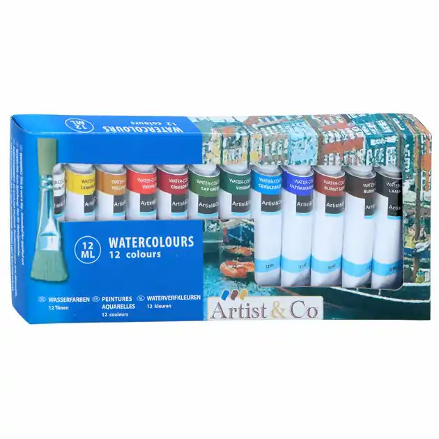 Beperkte Voorraad Aquarelverf, 12st.