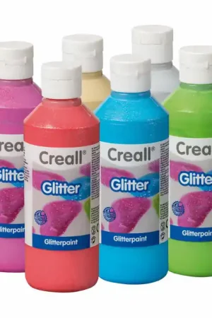Superprijs Creall Glitterverf, 6x250ml