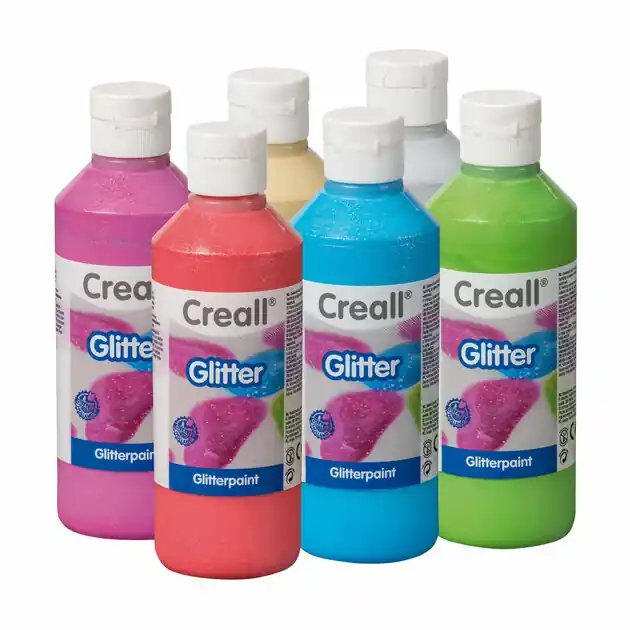 Superprijs Creall Glitterverf, 6x250ml