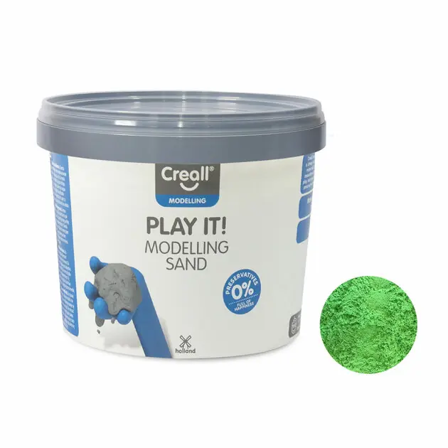 Beperkt Aanbod Creall Play It Speelzand Groen, 750gr.