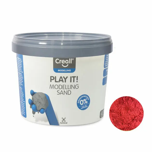 Creall Play It Speelzand Rood, 750gr. Shop Nu