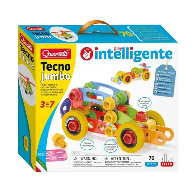 Quercetti Tecno Jumbo, 72dlg Veilige Betaling