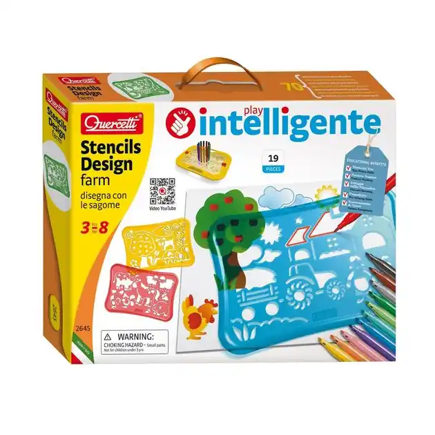 Aanbieding Quercetti Stencil Design Set Boerderij