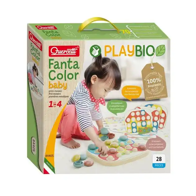 Quercetti PlayBio Fantacolor Baby, 28dlg Tijdelijk Beschikbaar