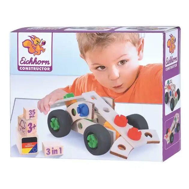 Beperkt Aanbod Eichhorn Constructor 3in1 Raceauto, 35dlg.