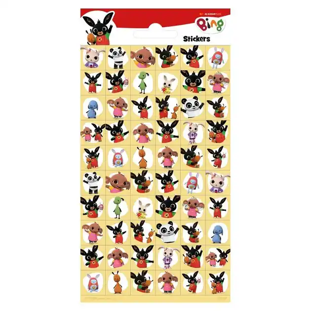 Bestel Nu Stickervel Bing, 60st.