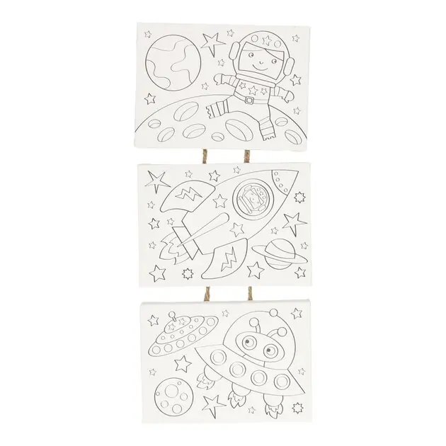 Canvas Schilderset Ruimte, set van 3 stuks Voordeelprijs
