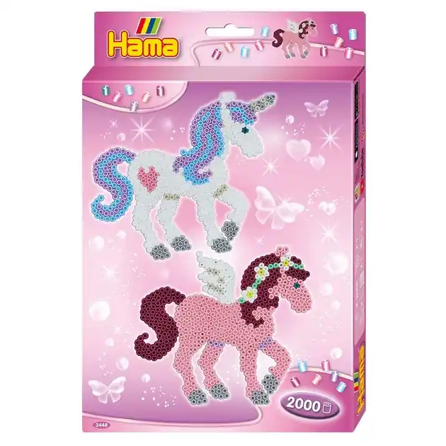 Exclusieve Aanbieding Hama Midi Strijkkralenset - Eenhoorn, 2000st.