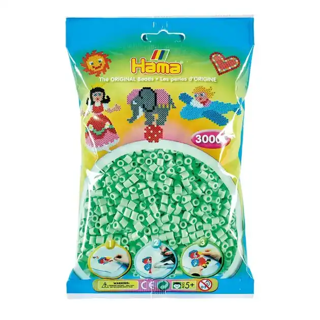 Hama Midi Strijkkralen - Pastel Mint (98), 3000st. Snelle Levering