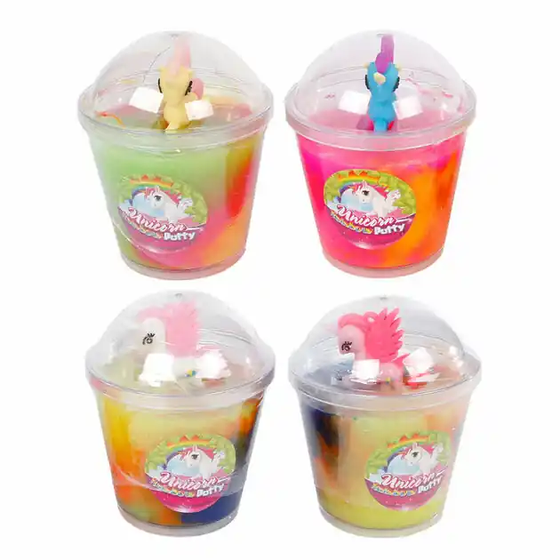 Eenhoorn Regenboogputty met figuur. Hete Deal