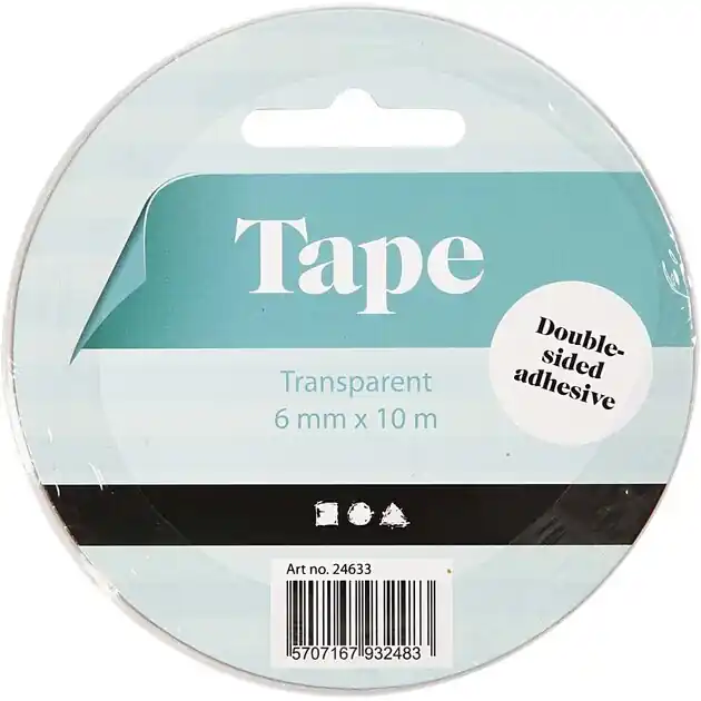 Alleen Vandaag Dubbelzijdig Klevend Tape 6mm, 10m