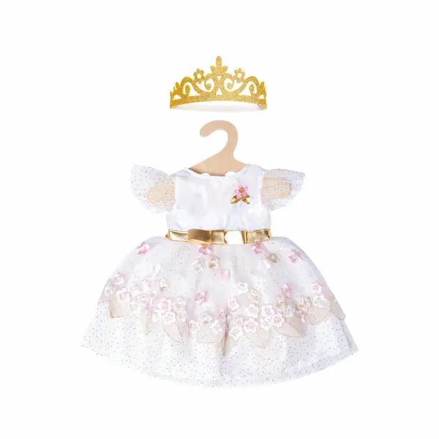 Poppenjurk Prinses met Kroon, 28-35 cm Betrouwbaar