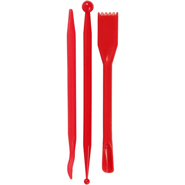 Boetseergereedschap Rood, 3st. Lage Prijs