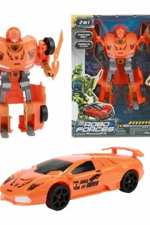 Betrouwbaar Roboforces Transformeer Auto Robot Oranje