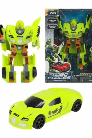 Weekendaanbieding Roboforces Transformeer Auto Robot Groen