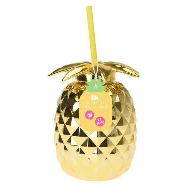 Laatste Versie Drinkbeker Gouden Ananas