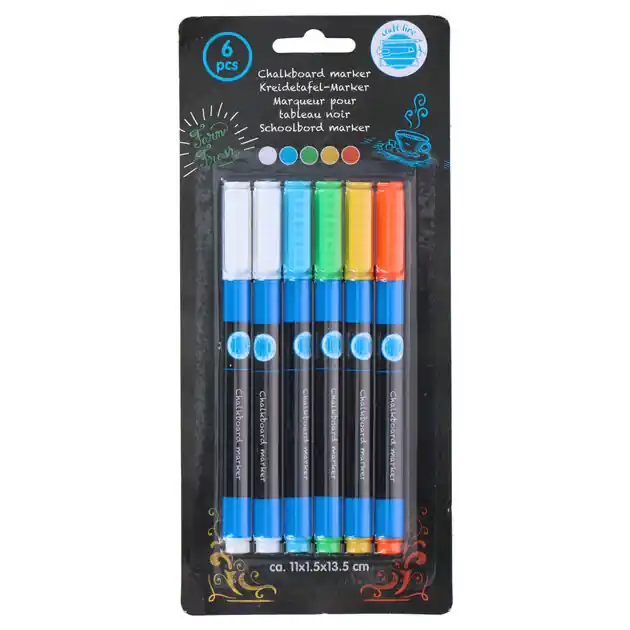 Schoolbord Markers, 6st. Snelle Levering