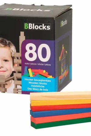 Koop Vandaag BBlocks Bouwplankjes Kleur, 80dlg.
