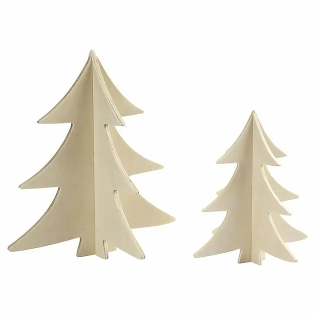 Versier je 3D Houten Kerstbomen, 2st. Populair
