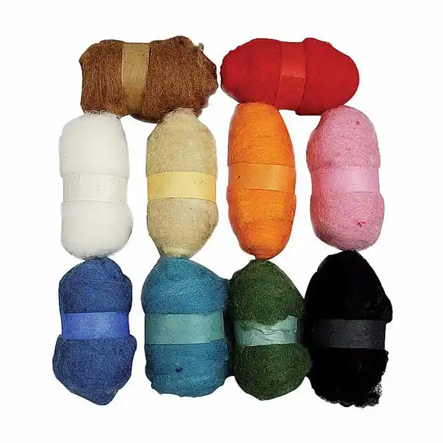 Gekaarde Wol, 10x25gr Laatste Kans