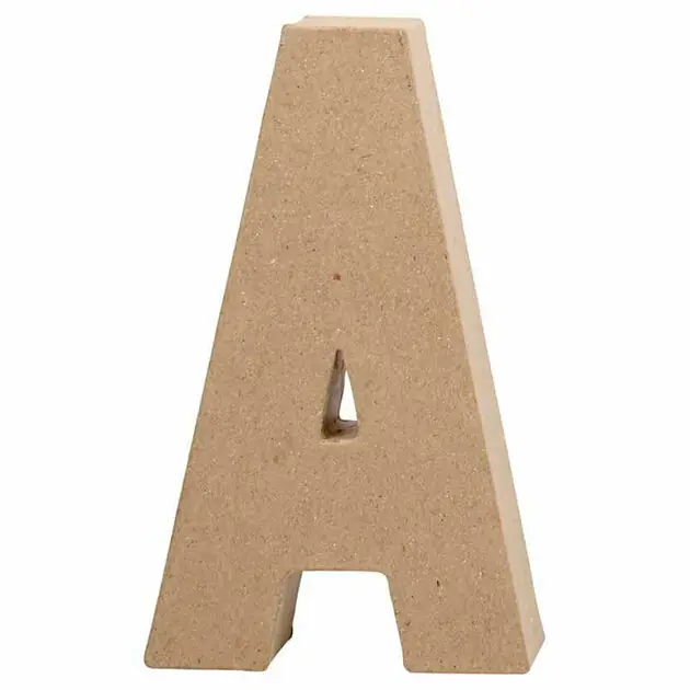 Letter Papier-maché - A, 20,5cm Op = Op