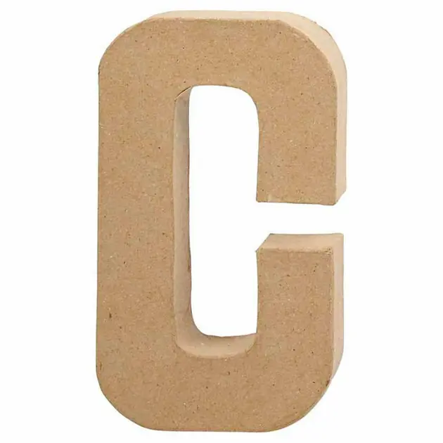 Letter Papier-maché - C, 20,5cm Koop Online