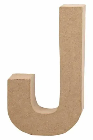 Premium Letter Papier-maché - J, 20,5cm